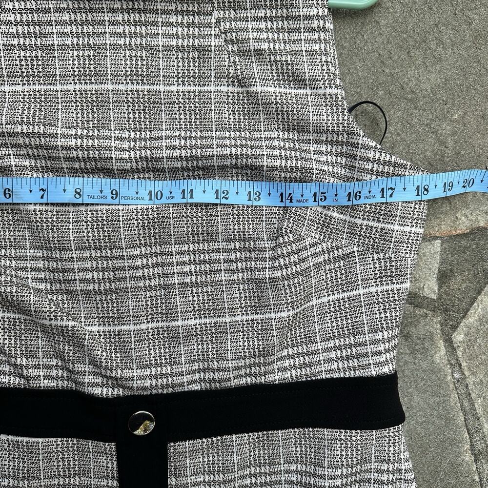 Tommy Hilfiger Dress Womens 10 Gray Plaid Sheath Career Office Glen Check - Picture 13 of 16